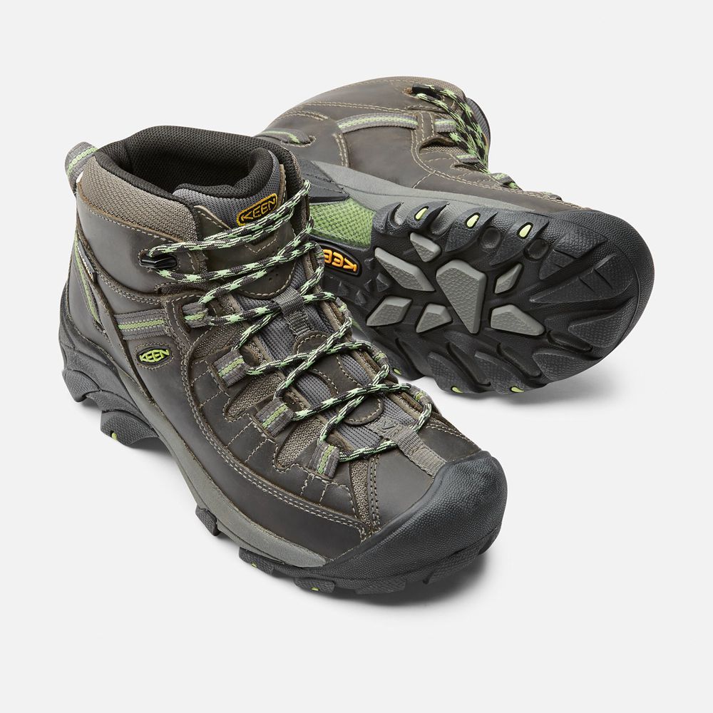 Botas de Seguridad Keen Mexico Grises Oscuro - Mujer Targhee Ii Waterproof Mid - PL7230196